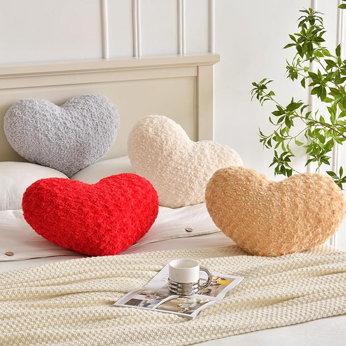 Heart Pillow, Soft Heart Shaped Pillow - Image 6