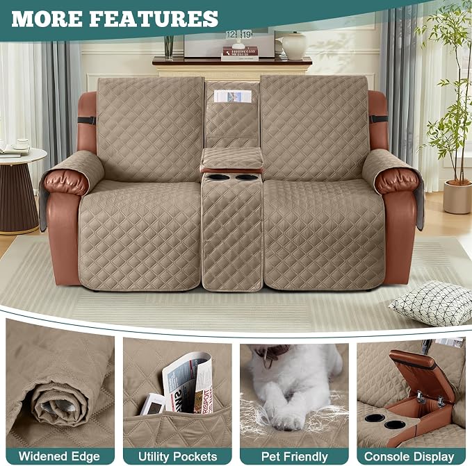 Ruaozz Waterproof Loveseat Recliner Cover - Image 5