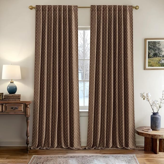 MIULEE Decorative Back Tab Linen Curtains - Image 2