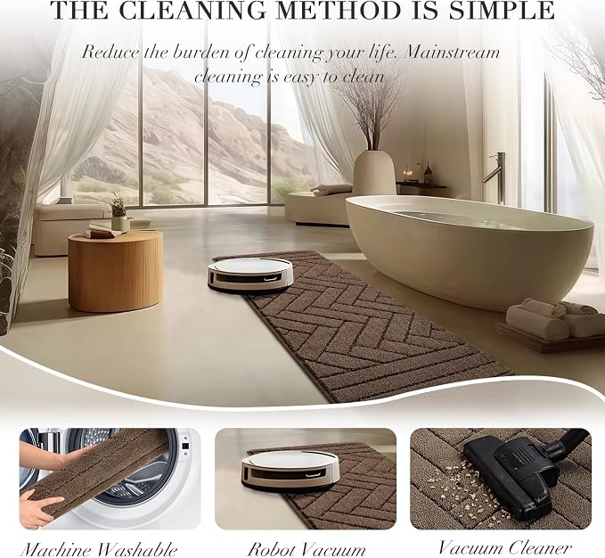 hicorfe Indoor Doormat, Front Back Door Mat Rubber Backing Non Slip Door Mats - Image 6