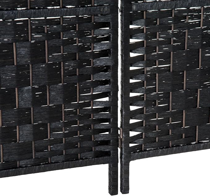 HOMCOM Room Divider, 6 Panel Folding Privacy Screen, 6FT Tall Portable Wicker - Image 8