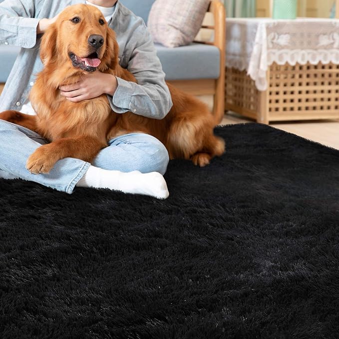 CAROMIO Runner Rug for Bedroom Living Room 2x6 Feet, Shag Fluffy Area Rugs Soft - Image 6