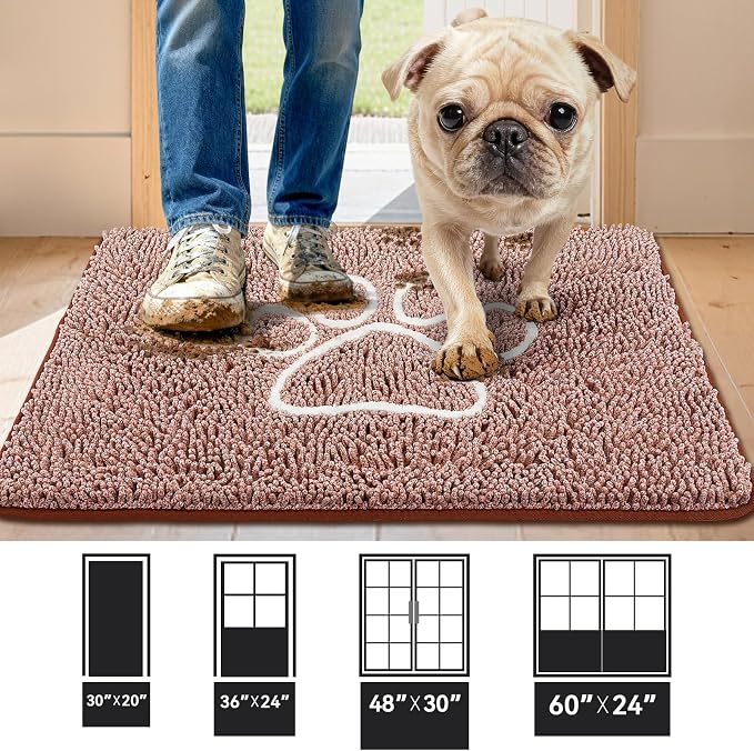 Bcoimo Super Absorbent Dog Door Mat, Pet Rugs - Image 2