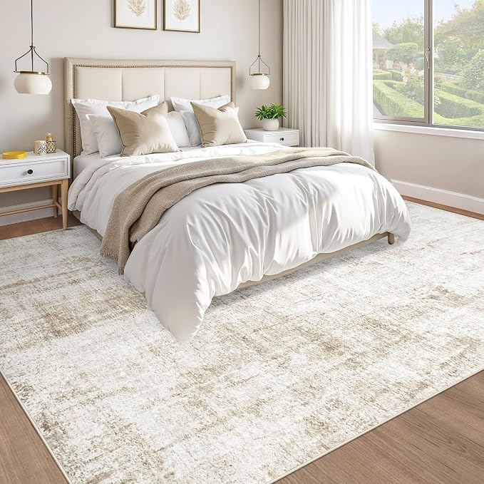 8x10 Area Rug for Living Room: Washable Abstract Soft Rugs Non Slip Modern - Image 4