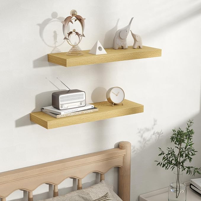 Fun Memories Rustic Wood Floating Shelves - Image 5