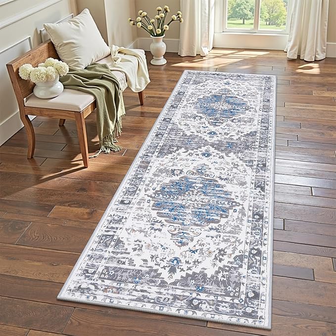 Ileading Washable Hallway Runner Rugs, 2x6 Non Slip Runners Area Rug by Ileading