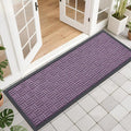 OLANLY Front Door Mat Outside Entrance 47x17, Heavy Duty Sturdy Natural Rubber by OLANLY