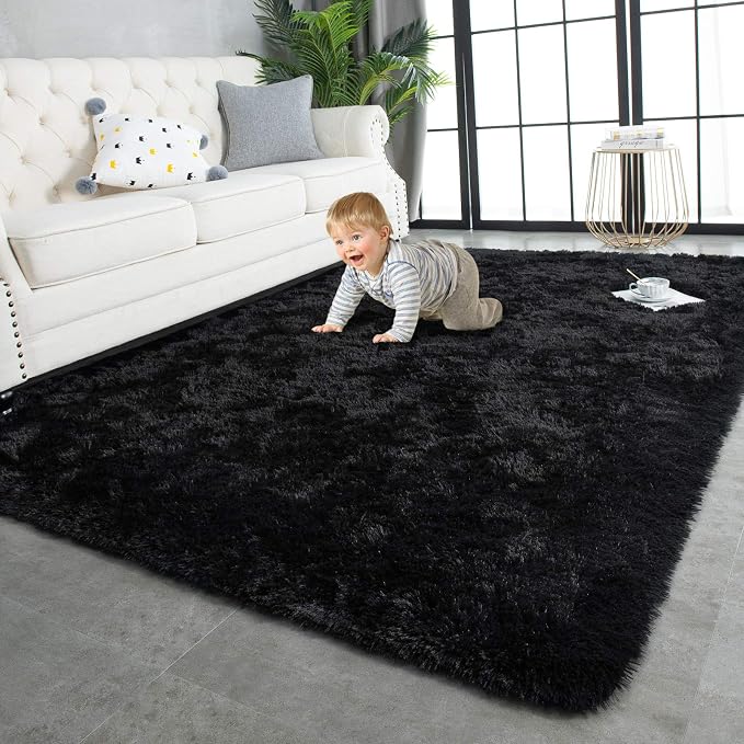 TWINNIS Super Soft Shaggy Rugs Fluffy Carpets, 5x8 Feet, Indoor Modern Plush by TWINNIS