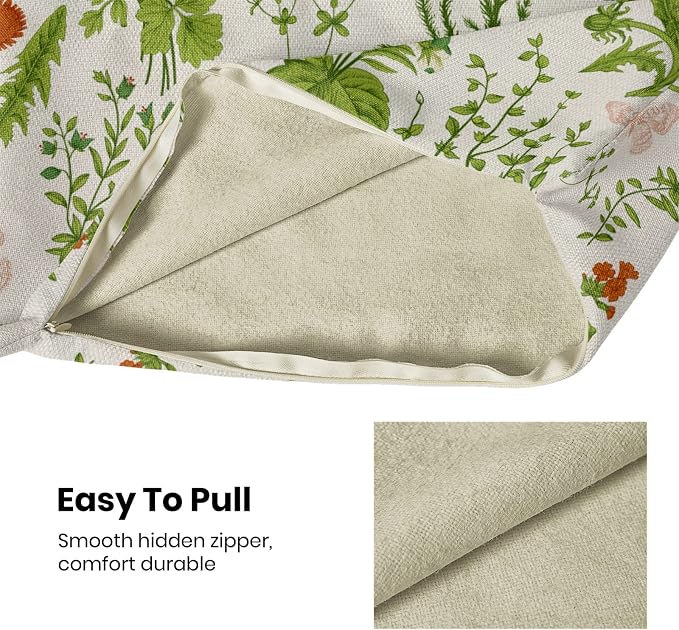 AEIOAE Summer Pillow Covers 18x18 Inch Set of 2, Seasonal Floral Outdoor - Image 5