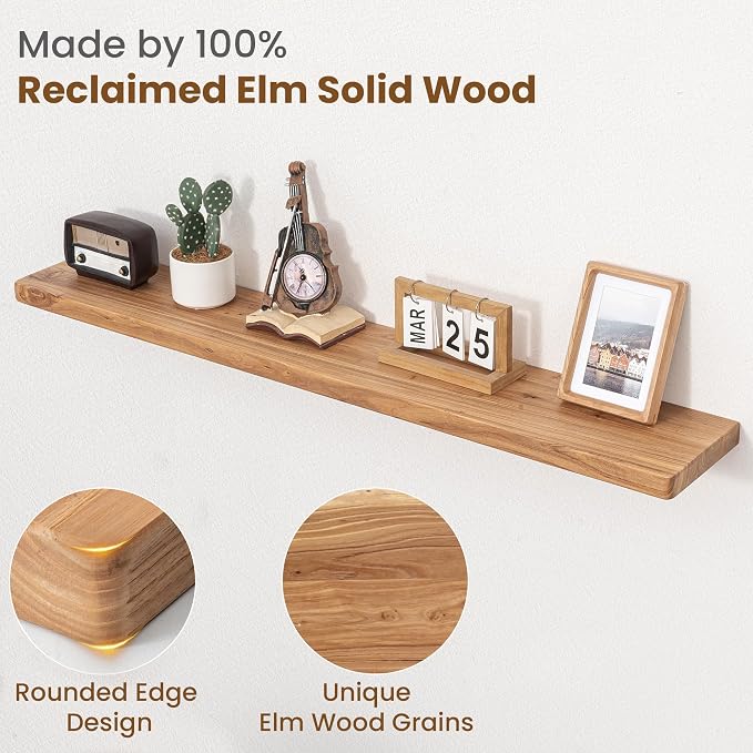 Floating Shelves for Wall, Round Edge Wall Shelves - Image 3