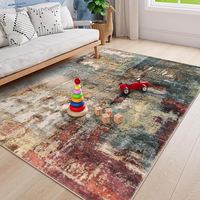 Lahome Modern Abstract Area Rug 6x9 Rugs - Image 5