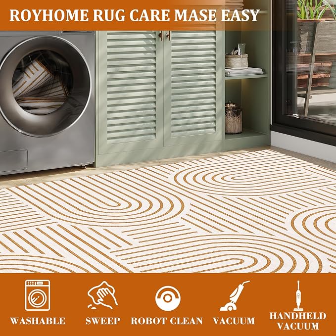 ROYHOME Washable Rug 9x12 Area Rugs - Image 7