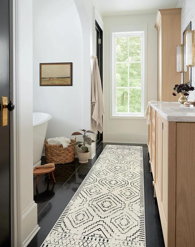 Wonnitar Moroccan Runner Rugs for Hallway 2'6"x10', Washable Non-Slip Extra - Image 6