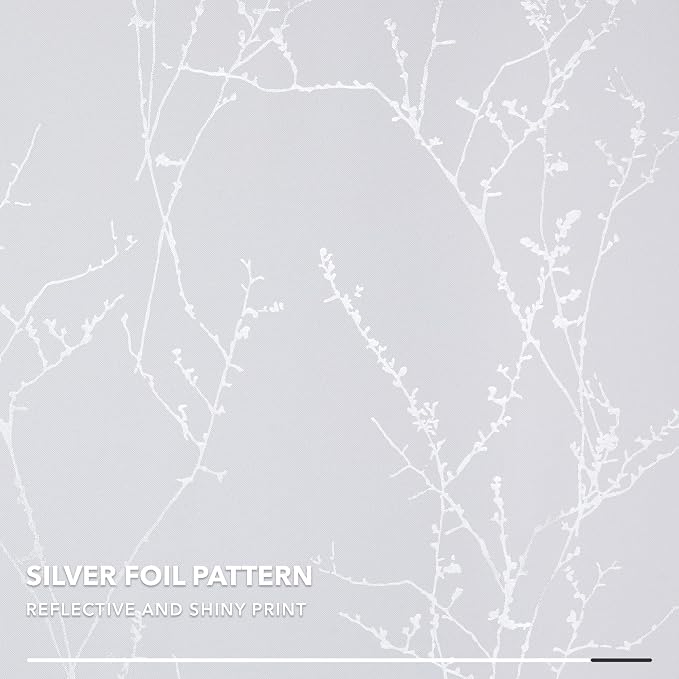 Deconovo Greyish White Curtains, Room Darkening Curtain, Thermal Insulated - Image 6
