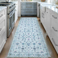 Tangsoo Washable Runner Rug for Hallway Non Slip, 2x6 Boho Floral Vintage by Tangsoo