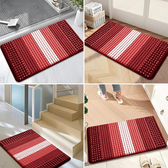 Kitinjoy Indoor Outdoor Door Mat, 32x20 Non-Slip Absorbent Dirt Trapper - Image 6