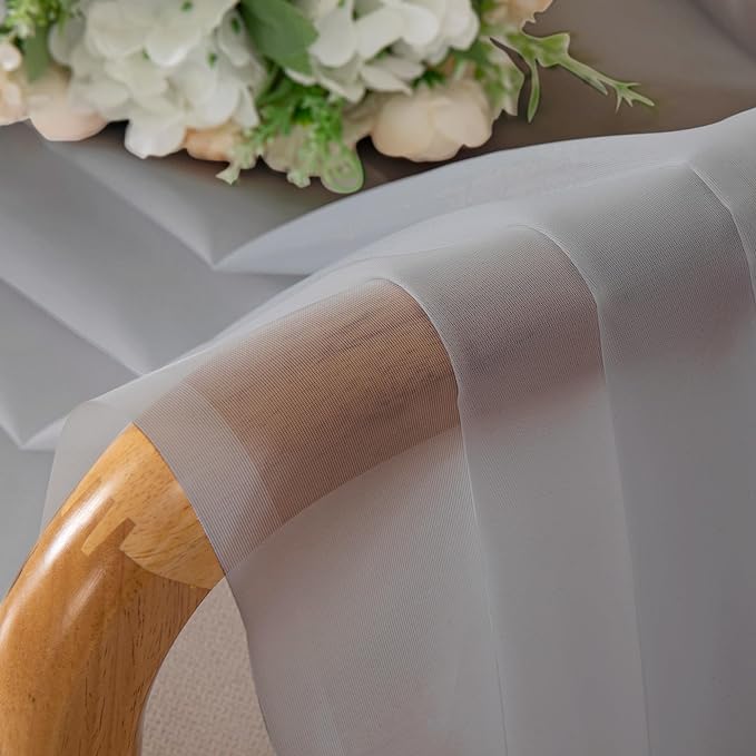 OWENIE Sheer Curtains 72 Inches Long - Image 6