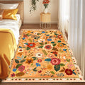 RELEANY Floral Nursery 3x5 Area Rugs Washable Print Boho Cute Carpet Non Slip by RELEANY