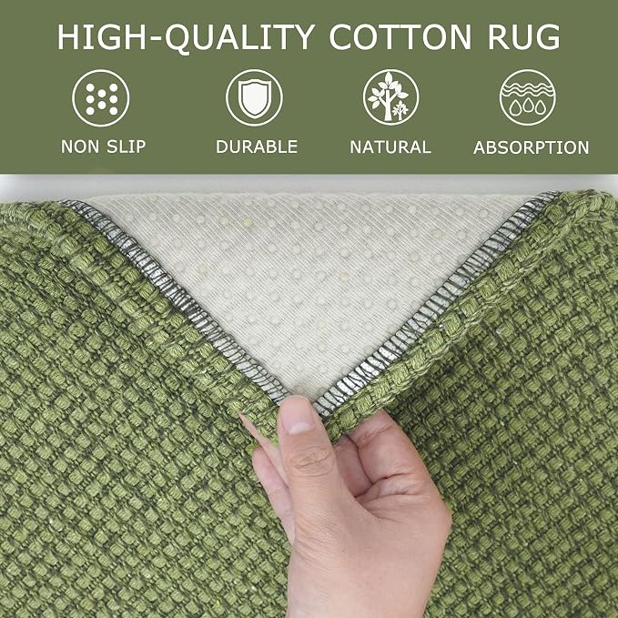 KOZYFLY Runners for Hallways 2x8 ft Washable Kitchen Runner Non Slip Rubber - Image 6