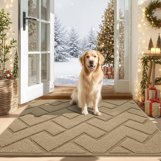 hicorfe Indoor Door Mat, Non Slip Door Mats, Absorbent Resist Dirt Entrance by Hicorfe