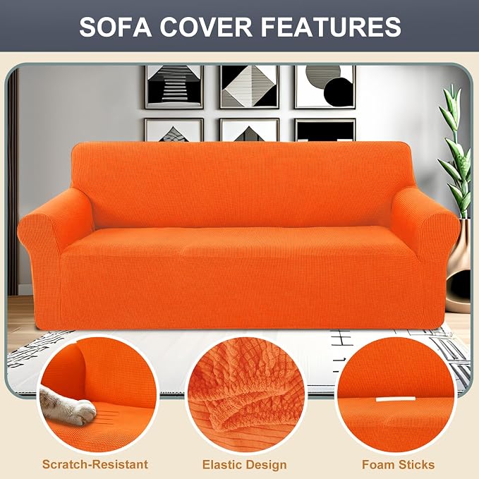 Stretch Couch Cover Washable Sofa Slipcover Furniture Protector - Image 3