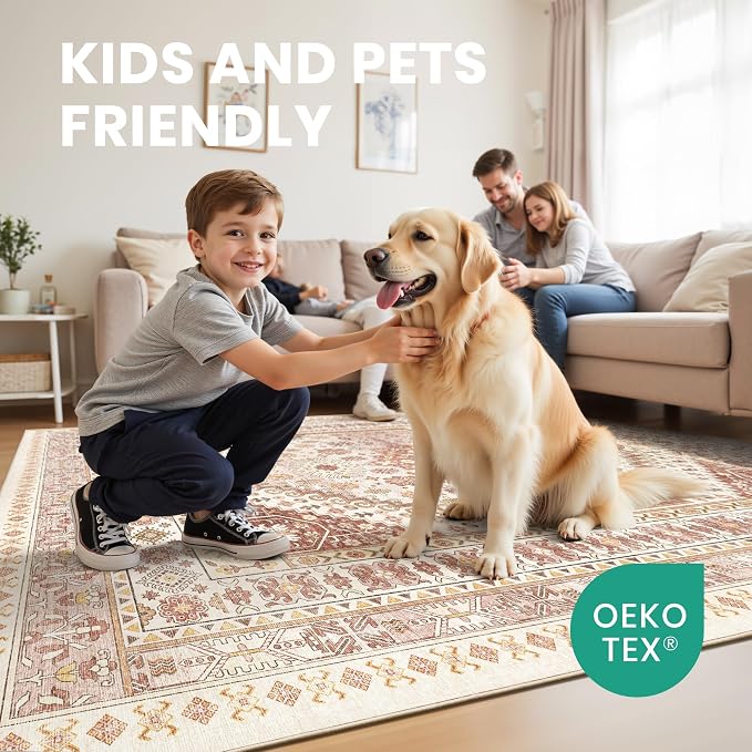 zesthome 6x9 Area Rug, Super Soft Washable Rugs - Image 7