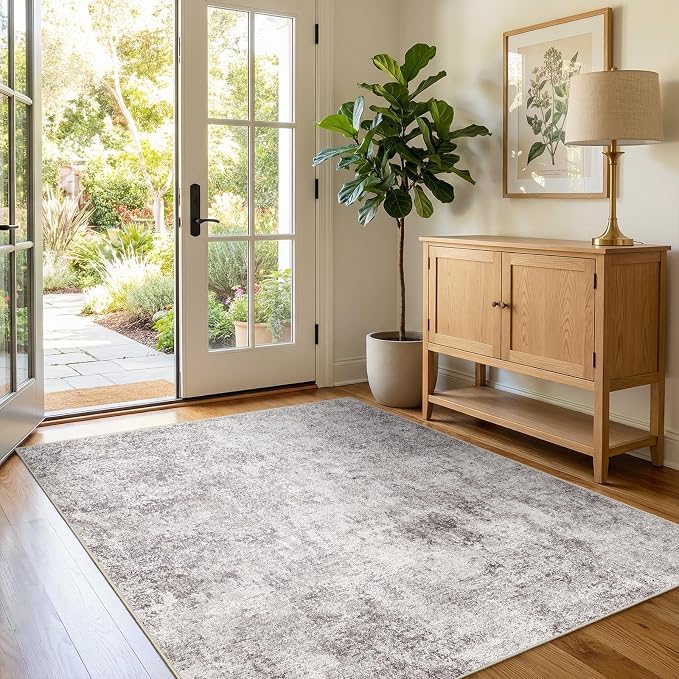 4 Square Area Rug: Washable Low Pile Carpet - Image 8
