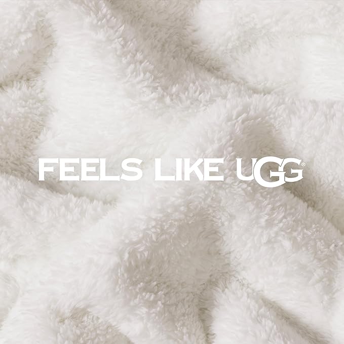 UGG Whitecap Full/Queen Blanket, Fleece Fluffy Blanket - Image 3