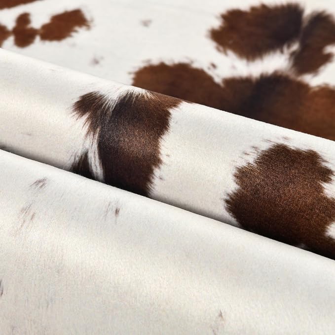 Easycozy Faux Cowhide Cow Print Rug: 3 x 4 Western Decor Faux Cowhide, - Image 3