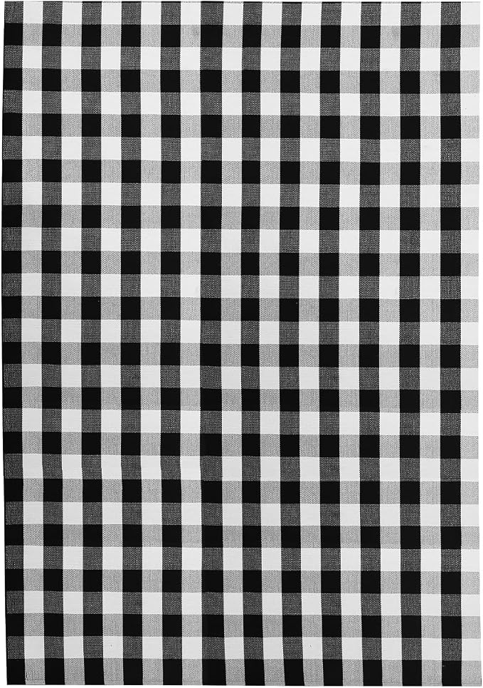 IOHOUZE Buffalo Plaid Checkered Rug 8x10 Ft Front Door Mats, Washable Area Rugs - Image 8