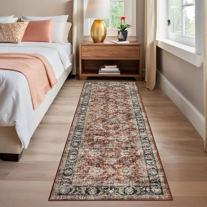 GarveeHome Washable Runner Rug 2x6 Vintage Carpet Runner - Image 7