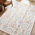 Phantoscope Washable Area Rug 8'x10' Non-Slip, Vintage Floral Boho Rugs by Phantoscope