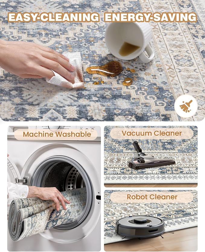 Washable Runner Rug 2.5x14, Non-Slip Long Kitchen Mats - Image 8