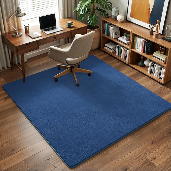 Amearea 5x5 Square Area Rugs for Bedroom Living Room, Modern Blue Thickened - Image 6