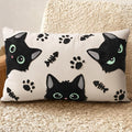 Embroidered Lumbar Pillow Cover 20x12 Inch by Kokaaee