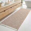 Large Bathroom Rugs 2' x 6', Long Runner Rug Waffle Bath Mat by FURICHER