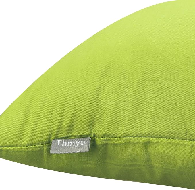 Thmyo 4-Pack 100% Cotton Comfortable Solid Decorative Throw Pillow Case Square - Image 8