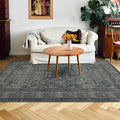 Area Rug 4×6, Vintage Boho Rug, Ultra-Soft Low Pile, Non Slip, Stain Resistant by DomitapisRug
