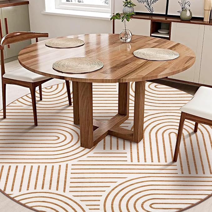 ROYHOME Washable Rug 4ft Area Rugs - Image 3