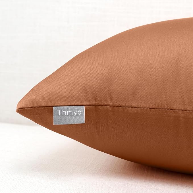 Thmyo 4-Pack 100% Cotton Comfortable Solid Decorative Throw Pillow Case - Image 7