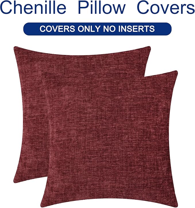 CaliTime Christmas Throw Pillow Covers Decorative 16 X 16 Inches Pack of 2 Cozy - Image 6