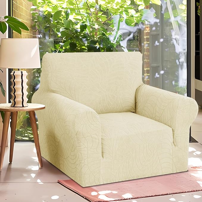 YEMYHOM Couch Cover Latest Jacquard Design High Stretch Sofa Chair Covers - Image 2