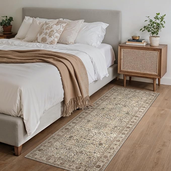 Bavni2'6''x8 Rug Runners for Hallways, Washable Runner Rug Non Slip, Vintage - Image 6