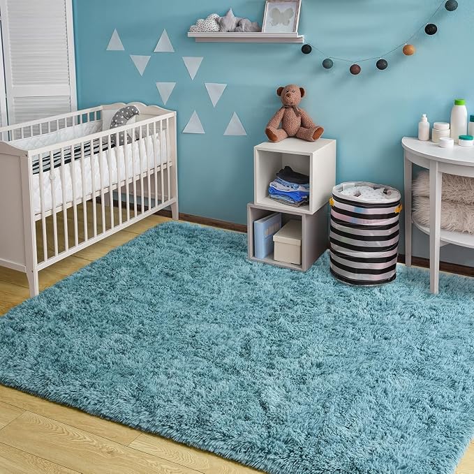 Merelax Soft Modern Indoor Large Shaggy Rug - Image 6