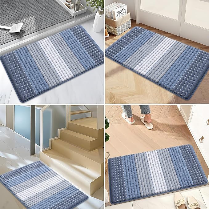 Kitinjoy Indoor Outdoor Door Mat, 48x32 Non-Slip Absorbent Dirt Trapper - Image 6