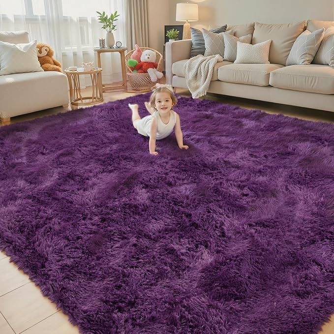 Rugs for Living Room 5x8, Alfombras para Salas Shag Large Plush Soft Area Rug - Image 7