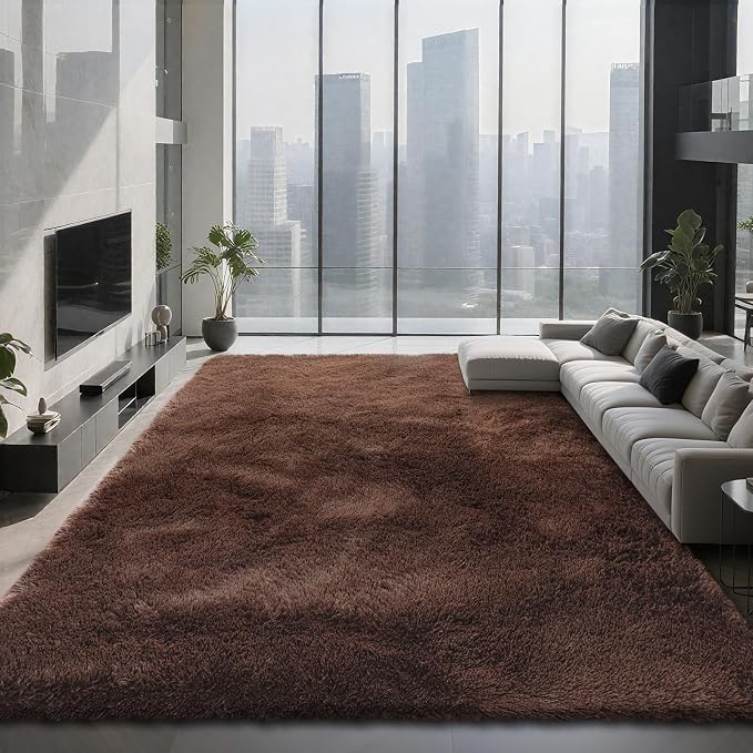 Shag Area Rugs for Bedroom Living Room, 8X10 Ultra Soft Fluffy Area Rugs for - Image 8