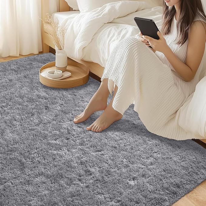 Merelax Soft Modern Indoor Large Shaggy Rug - Image 2