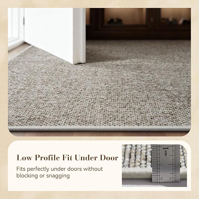 MontVoo Door Mat Indoor Entrance Doormat, Absorbent Durable Rubber Non Slip - Image 4