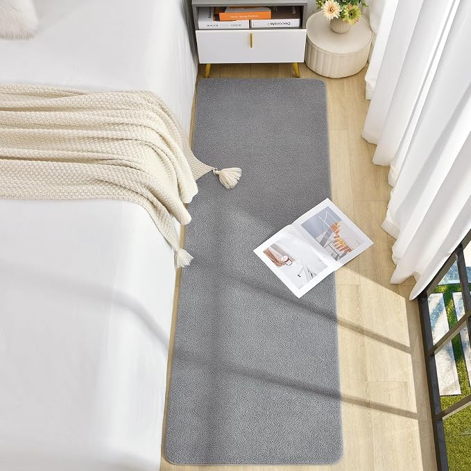 Soft Runner Rugs for Bedroom 2x6, Non Slip Runners for Hallway Kitchen Laundry - Image 3